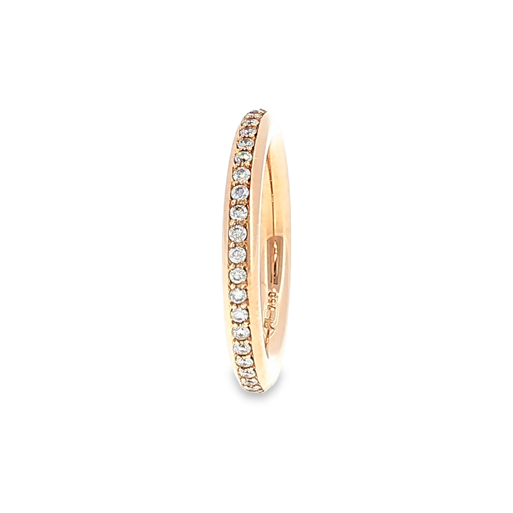 Eternity-Ring mit Diamanten in Roségold