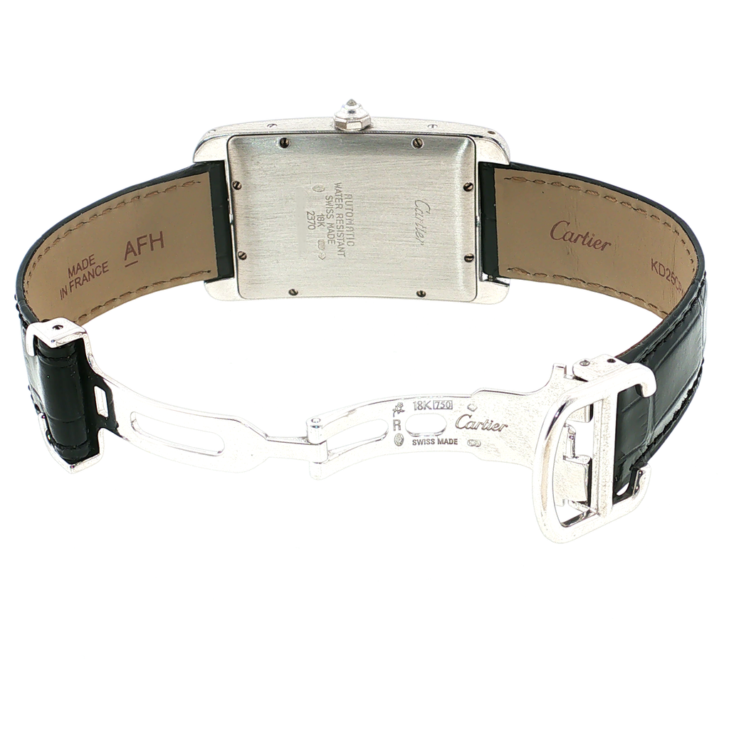 Cartier Tank Américaine White Gold Diamond-Set Wristwatch