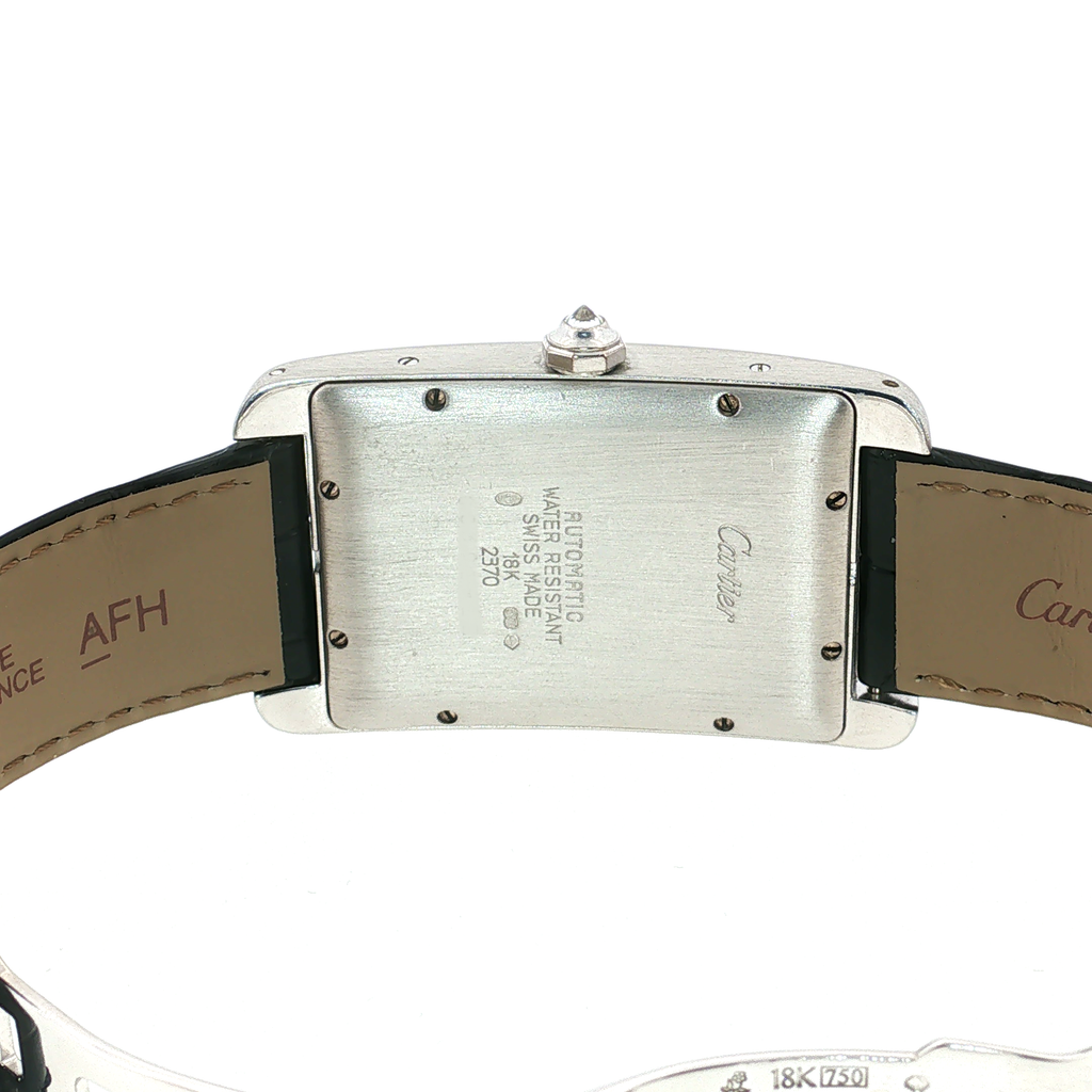 Cartier Tank Américaine White Gold Diamond-Set Wristwatch