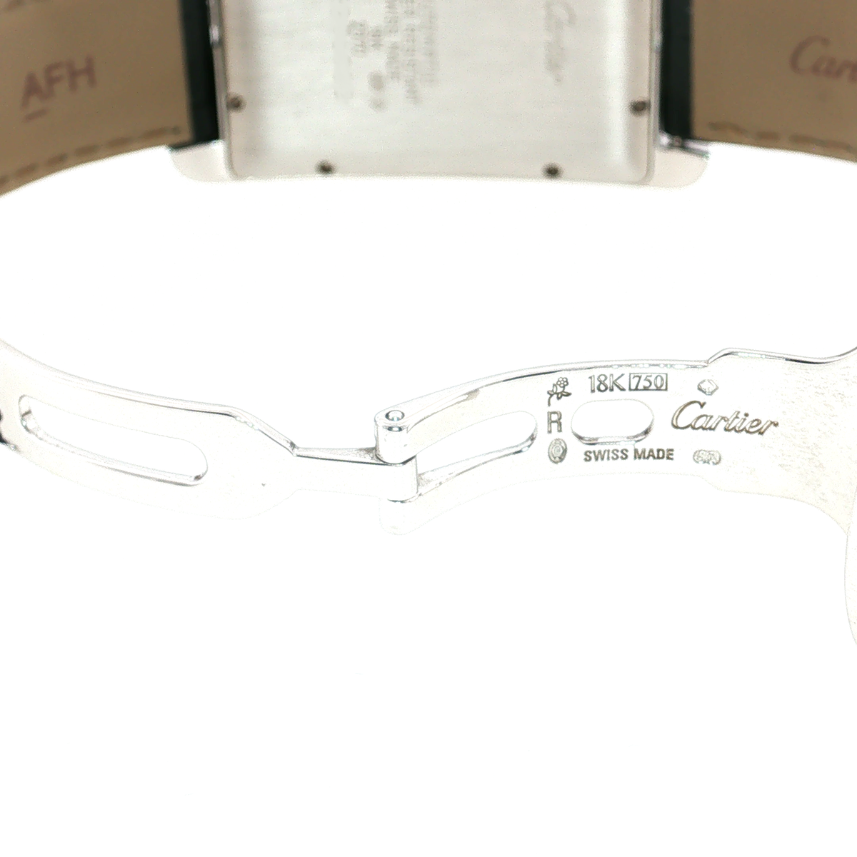 Cartier Tank Américaine White Gold Diamond-Set Wristwatch