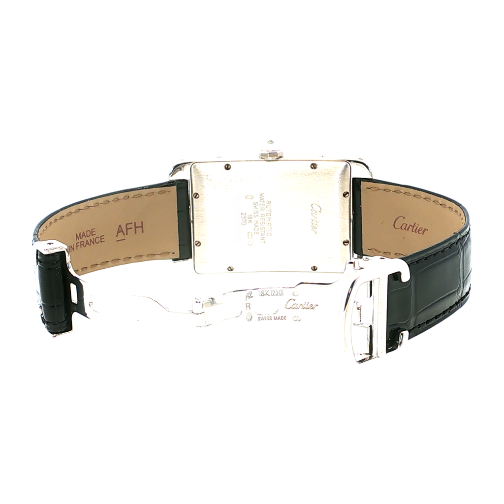 Cartier Tank Américaine White Gold Diamond-Set Wristwatch