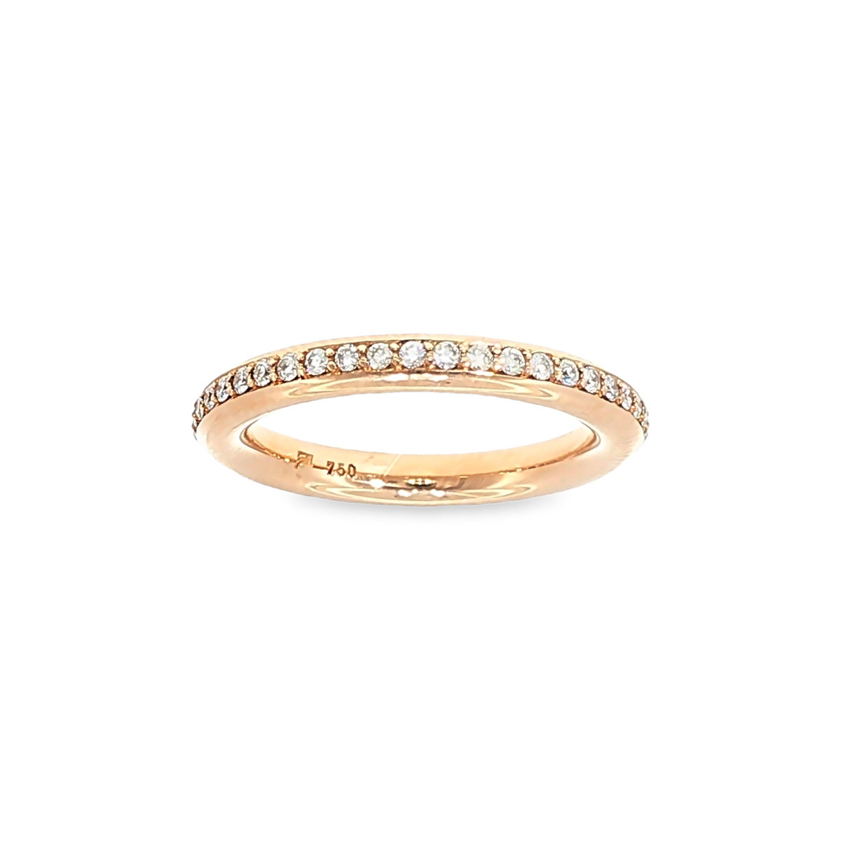 Eternity-Ring mit Diamanten in Roségold