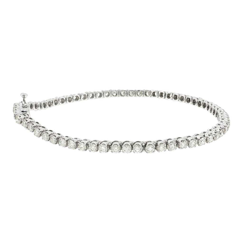 Klassisches Diamant-Tennisarmband aus Weißgold