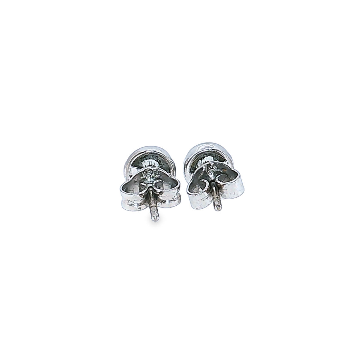 Klassische Diamant-Ohrstecker ca. 0,6ct mit Zargenfassung in 18kt Weißgold