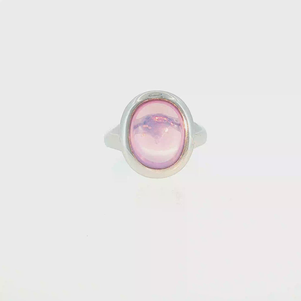 Moderner 18 Karat Weißgold Solitärring mit 6,48 ct Quarz